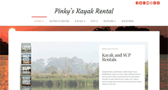 Desktop Screenshot of pinkyskayakrental.com